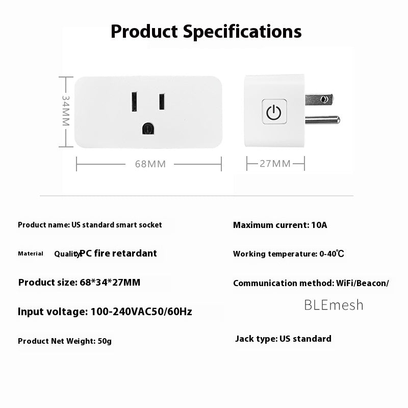 Smart Socket Voice Mobile Phone Remote Control Plug
